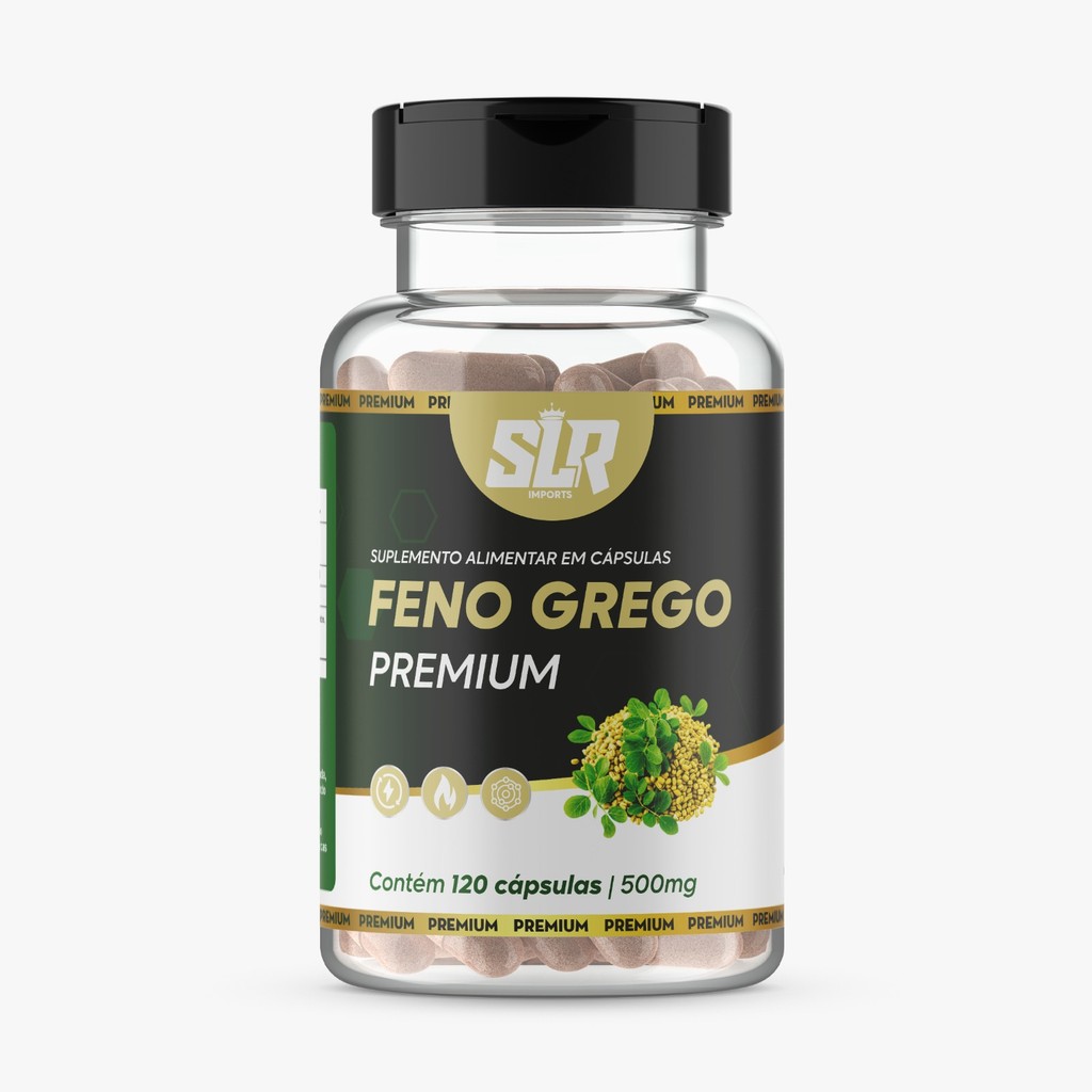 Feno Grego 120 Cápsulas Premium 100% Pura Natural em Oferta na Shopee