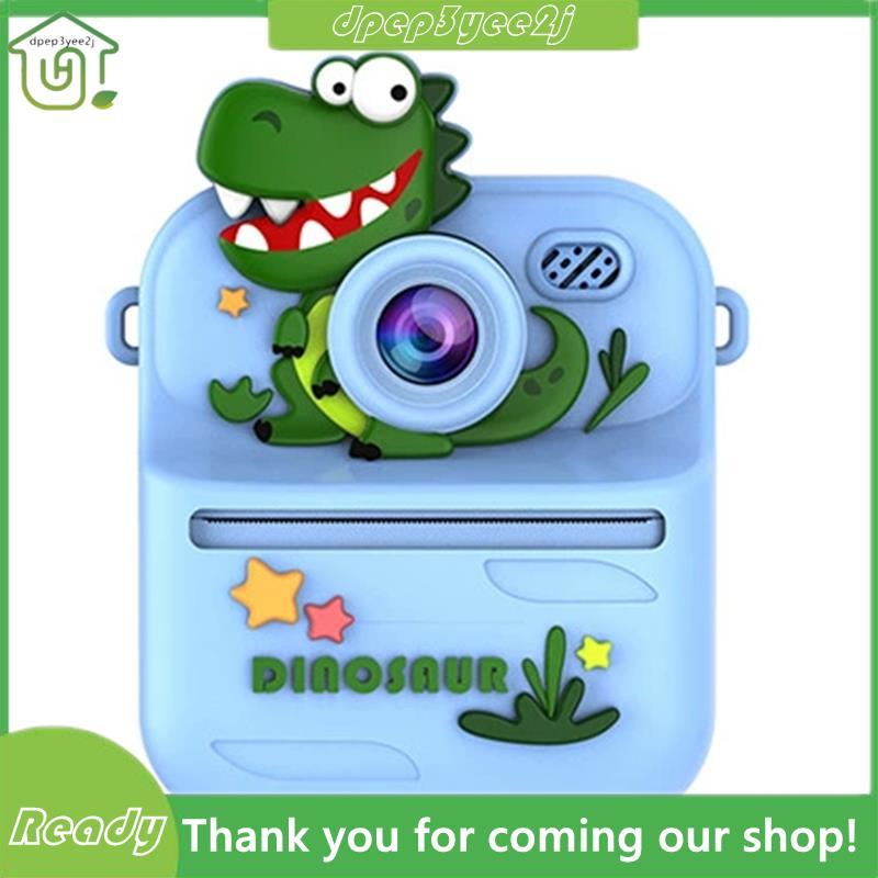 Impressora Térmica Infantil Câmera Digital Impressão Instantânea Para Crianças De Fotos Vídeo Dinossauro