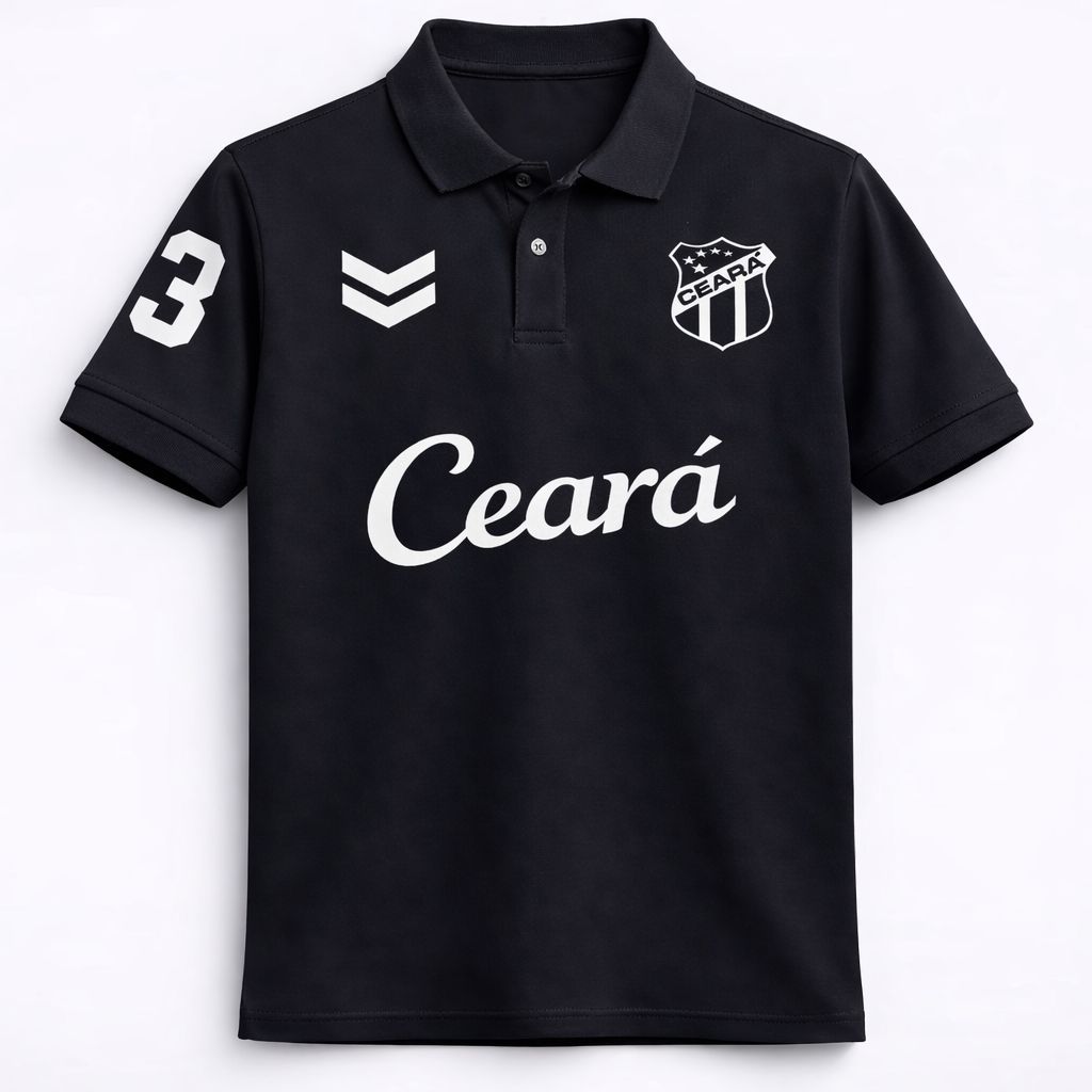 Camisa Polo Masculina Vintage Times Anos 90 Retro - Torcedor Ceará