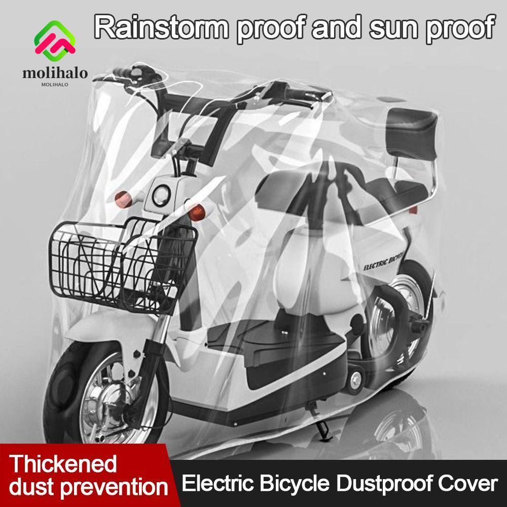 Capa Para Motocicleta MOLIHALO , Impermeável Universal À Prova De Poeira Transparente Veículo Elétrico em Oferta na Shopee