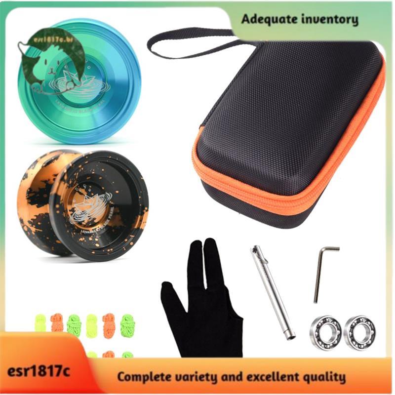 Yoyo Profissional Sem Resposta X2 Com Cordas De Rolamentos Responsivos Substituíveis E 2 Luvas De Ioiô Presente B