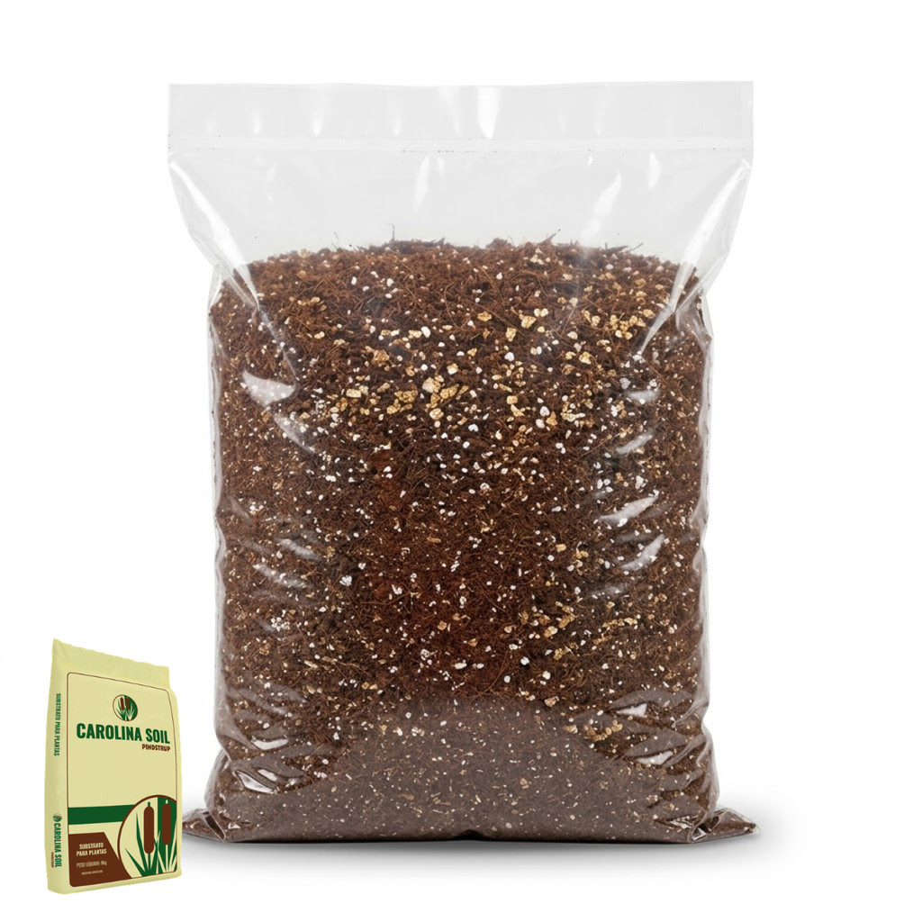 Carolina Soil Substrato com Casca de Arroz H34 H75 10/5 Litros Turfa Sphagnum para Plantas e Mudas