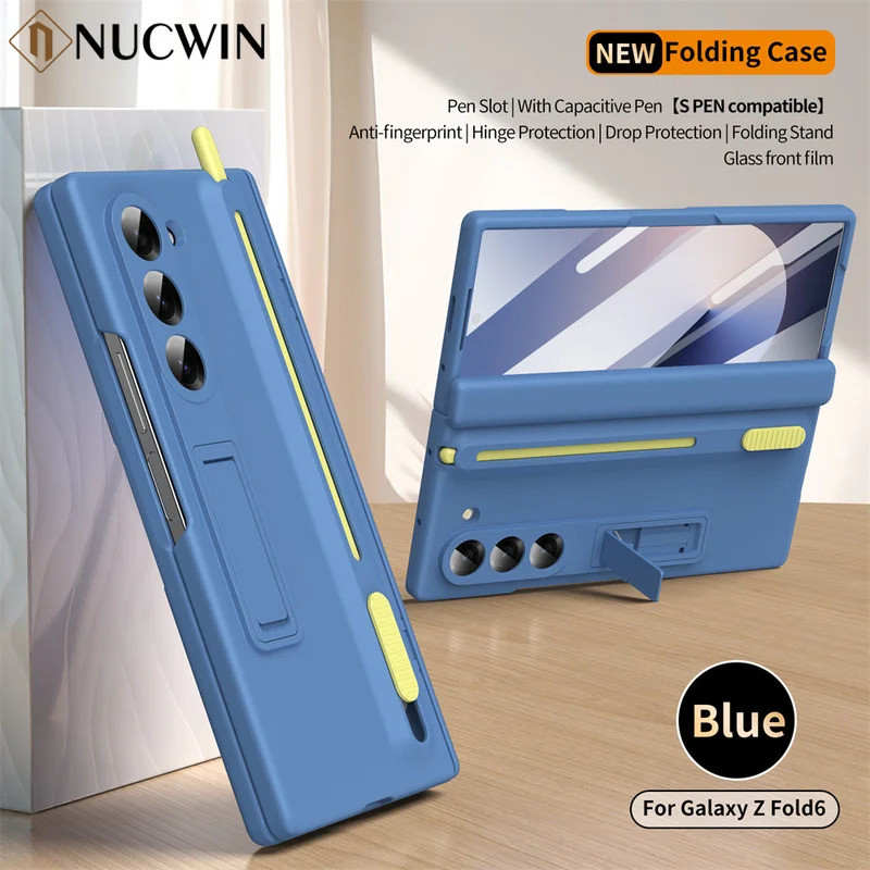 Para Galaxy ZFold 7 6 Caneta De Toque E Slot Telescópico Caso Samsung Z Fold 7 6