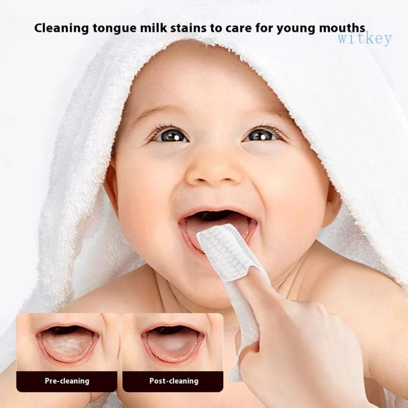 Tecido Infantil Boca Sanitário Mangas Dedo Para Recém-Nascidos Cuidados Os Dentes