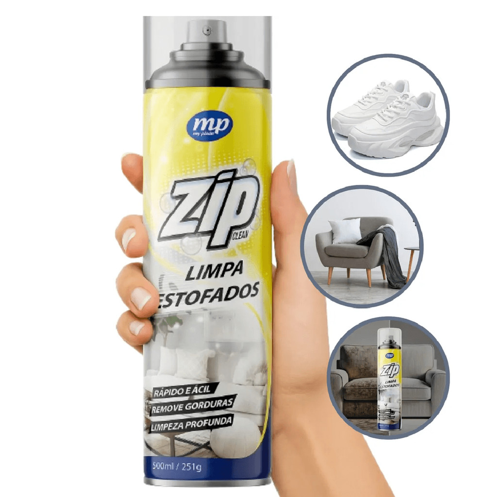 Spray Limpa Estofado Zip Clean 300ml My Place Remove Manchas em Oferta na Shopee