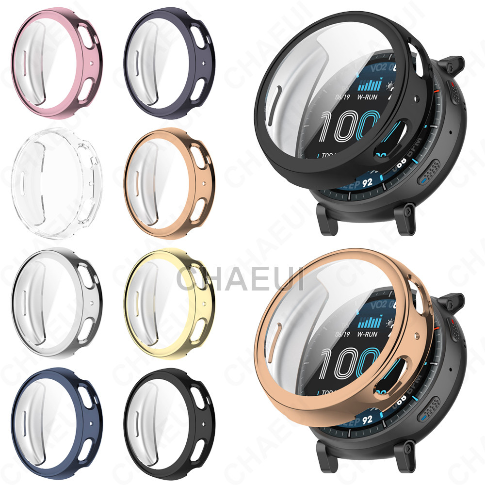 Capa Protetora TPU Protetor De Tela Acessórios Para Amazfit Active Max / Active 3 Premium