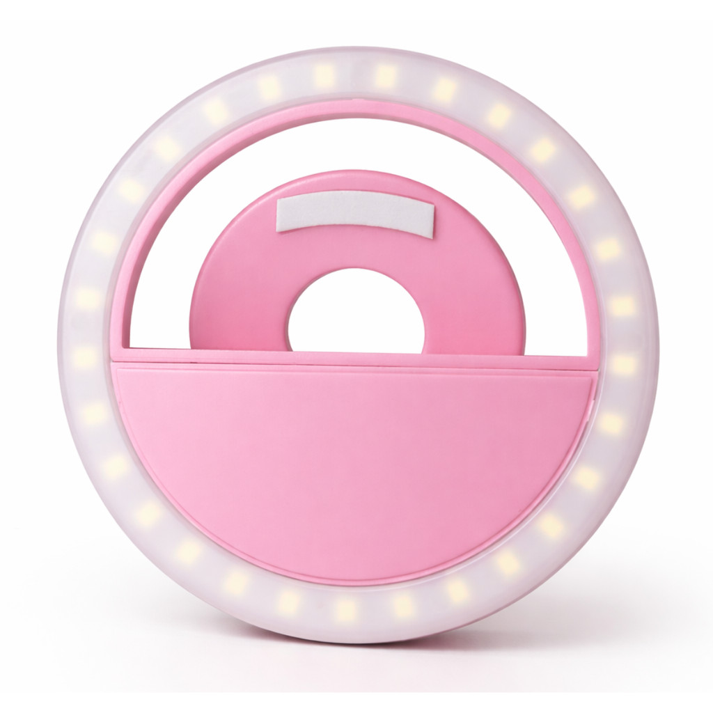 Mini Ring Light Anel De Iluminação Led Portátil Para Celular Com 3 Níveis De Luz