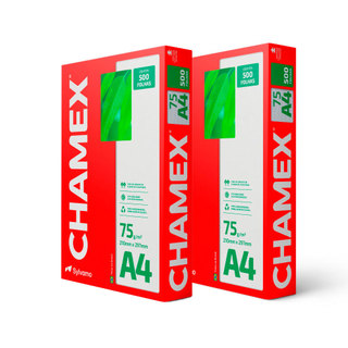 Kit 2 pacotes papel sulfite A4 75g 210x297 1000 folhas Chamex