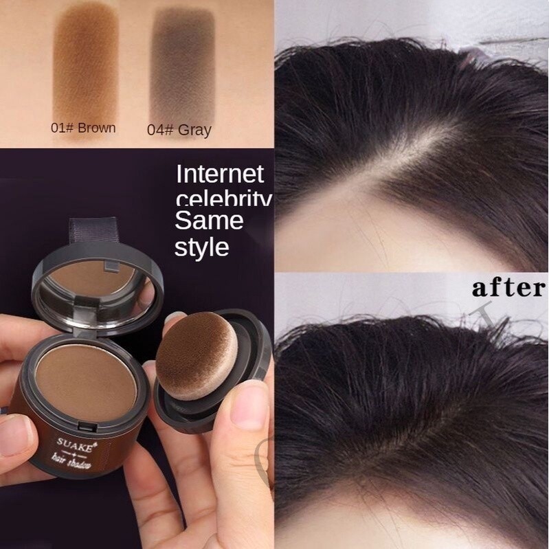 Sombra Em Pó Para A Testa Capa Careca Reparação Do Cabelo Branco Impermeável em Oferta na Shopee