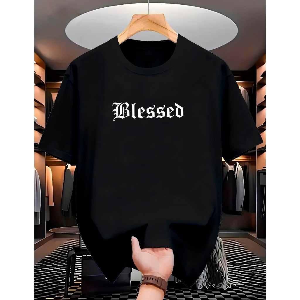 Camiseta Masculina e Feminina Streetwear  100% Algodão Fio 30.1 Estampada Blessed Angels STTSHOPP