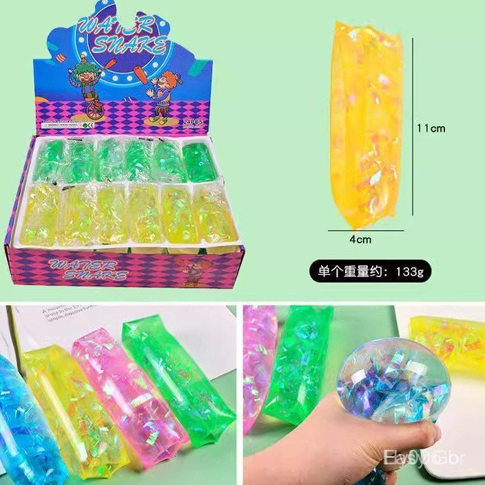 Brinquedo Sensorial Cobra Aquática, Tubo Deslizante Leve, Presente Divertido e Engraçado para Meninos Meni 8AD7