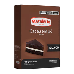 Cacau em Pó Black Alcalino Solúvel 180g Mavalério