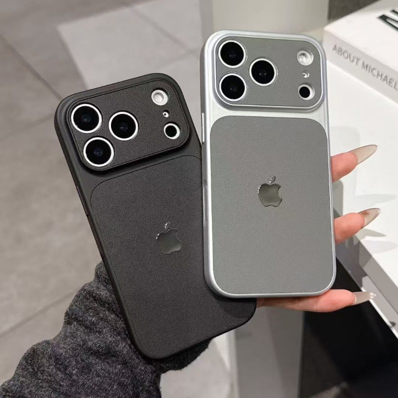Couro De Luxo Instantâneo 17 Caso De Telefone Duro Adequado Para iPhone 17 16 15 14 13 12 11 Pro Max Plus 17Air Capa Tra
