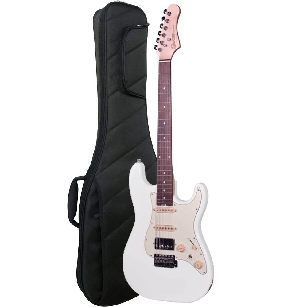 GUITARRA CRAFTER STRATO MODERN SERA OLIMPIC WHITE COM BAG
