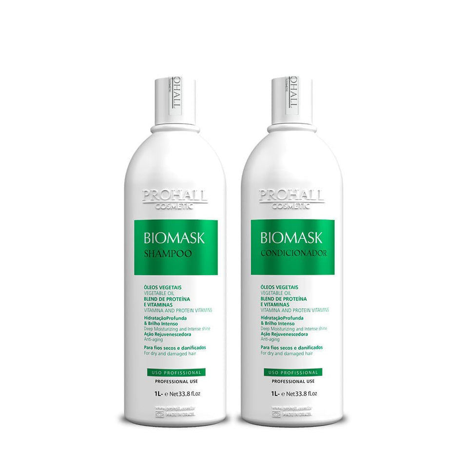 Kit Shampoo Biomask 1L + Condicionador Biomask 1L em Oferta na Shopee
