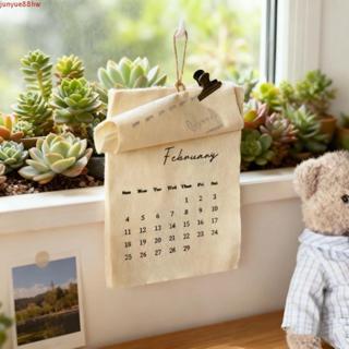 Calendário De Parede De Tecido JUNYUE 2026 , Planejador Têxtil Reutilizável Ecológico De 12 Meses , Decoração Criativa D em Oferta na Shopee