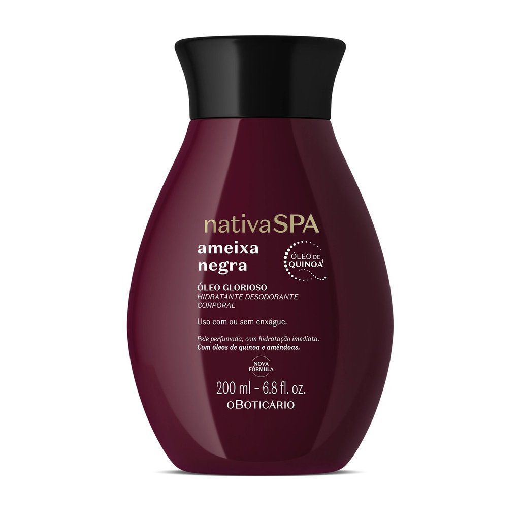 Óleo Glorioso Hidratante Desodorante Corporal Nativa Spa Ameixa Negra 200ml