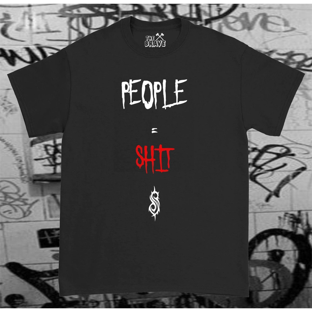 [Camiseta Premium em Algodão Puro]TT Camiseta Slipknot People Camiseta Rock S Metal Rock Envio Rapido 100 % Algodao.