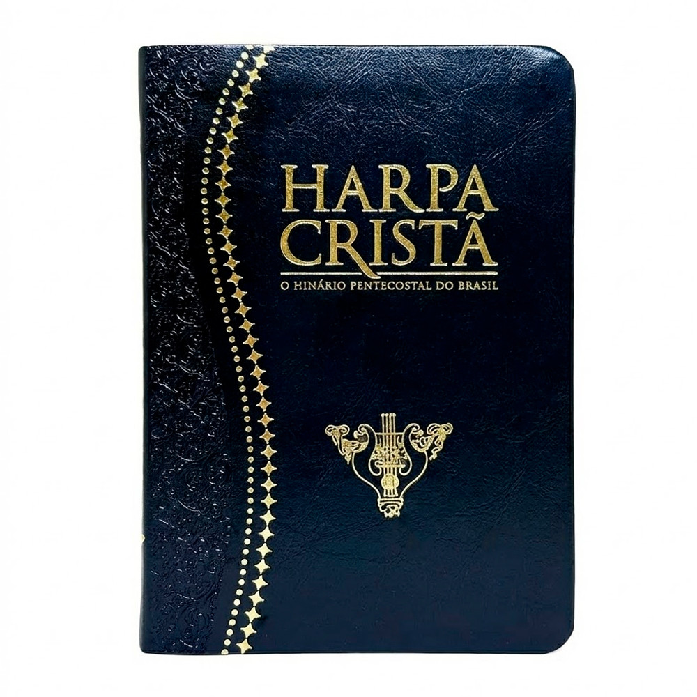 Harpa Cristã | Grande | Luxo Preta em Oferta na Shopee