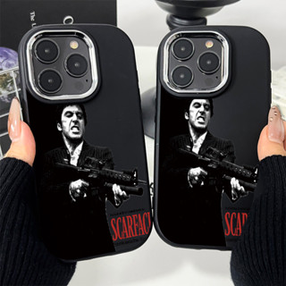 Capinha silicone Scarface para iPhone 11 12 13 14 15 16 17 pro max xr xs max 14 16 plus 17 air anti impacto em Oferta na Shopee