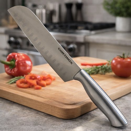 Cutelo Inox Profissional Faca Grande Afiada Cozinha Corte Preciso Utensilio