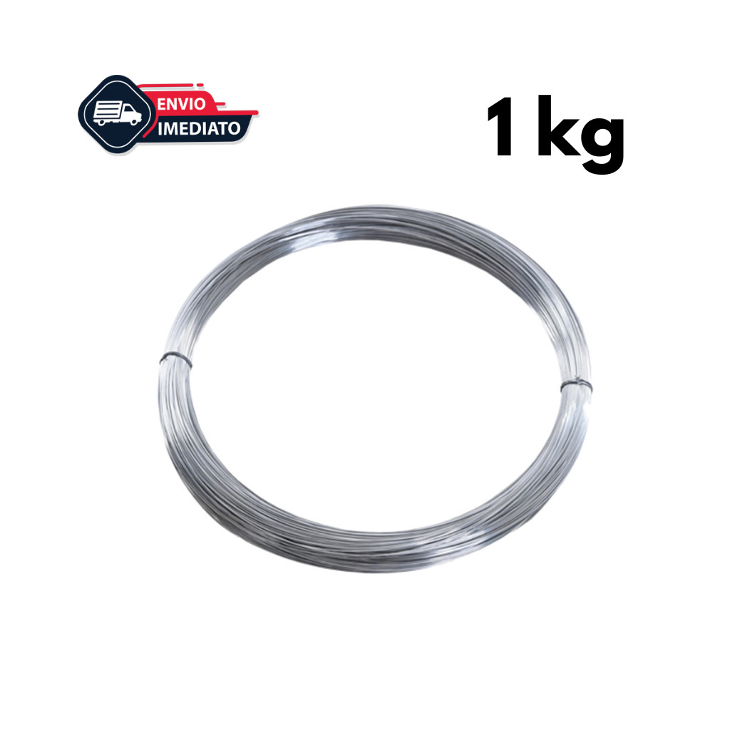 Arame Zincado Macio para Construção Civil e Artesanato 1kg - Morlan 1,24mm