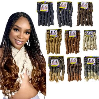 Cabelo para Tranças French Curl 400g – Fibra Sintética Premium | Volume, Maciez & Pontas Onduladas em Oferta na Shopee