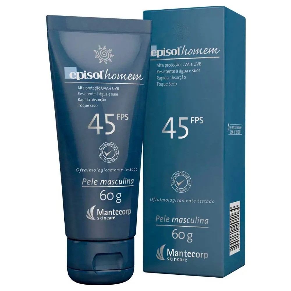 Protetor Solar Episol Homem Fps45 60g