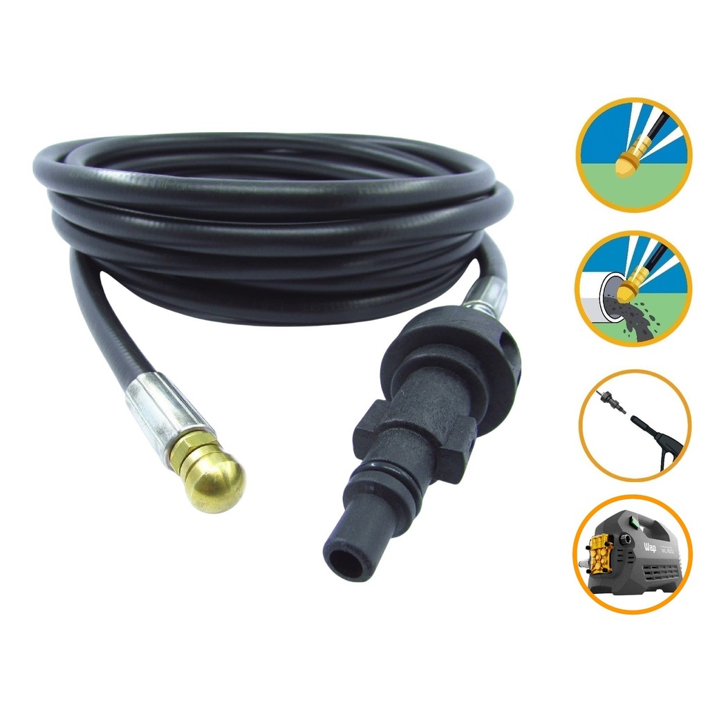 Mangueira Nylon Desentupidora 30 Mts Wap WL 4000 Lavadora Alta Pressão