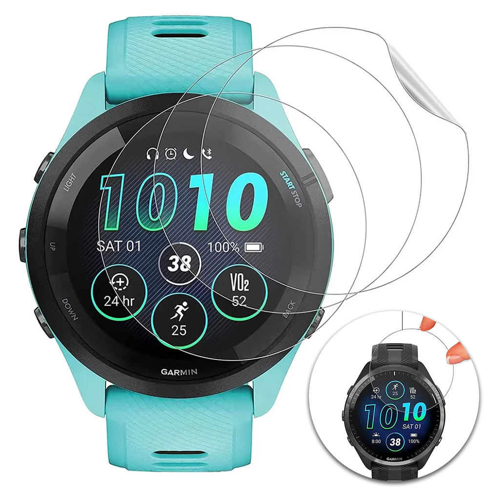 Vidro Temperado/Filme TPU Para Garmin Forerunner 165/165 Music/55/158 Protetor De Tela Smartwatch