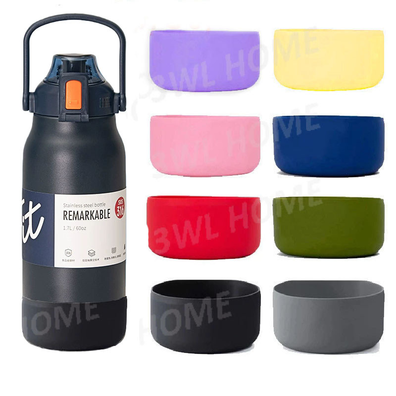 Base De Garrafa Térmica De 1.3/1.7L Bota De Silicone 10 Cm Capa Protetora Para Copo De Isolamento A Vácuo De 60 Onças