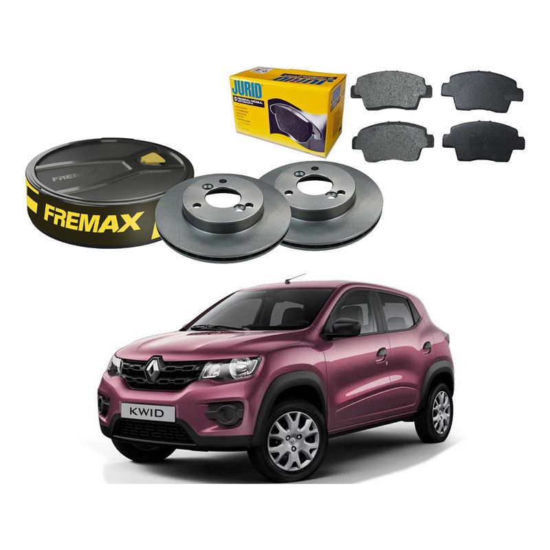 Kit Disco Pastilha Dianteira Jurid Kwid 1.0 12v 2017 A 2021