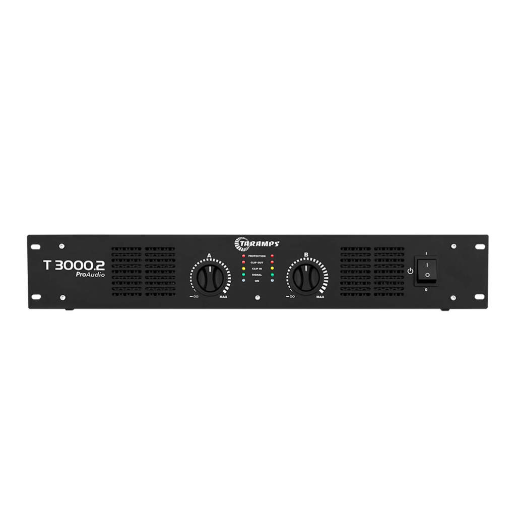 Amplificador Profissional Multicanal Class D T 3000.2 Taramps - 902464