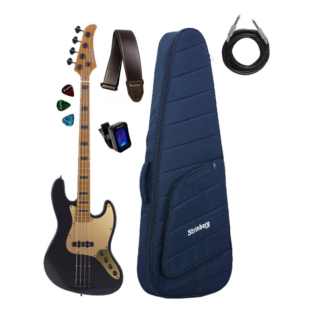 Contrabaixo Strinberg Jbs154ad 4 Cordas Ativo + Acessórios D