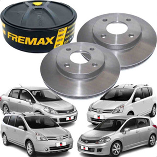 Par 2 Disco De Freio Dianteiro Ventilado Tiida Livina em Oferta na Shopee