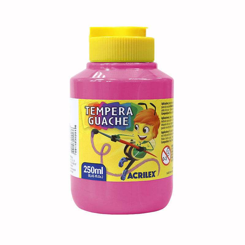 Tinta guache Rosa 250ml 537 Acrilex em Oferta na Shopee