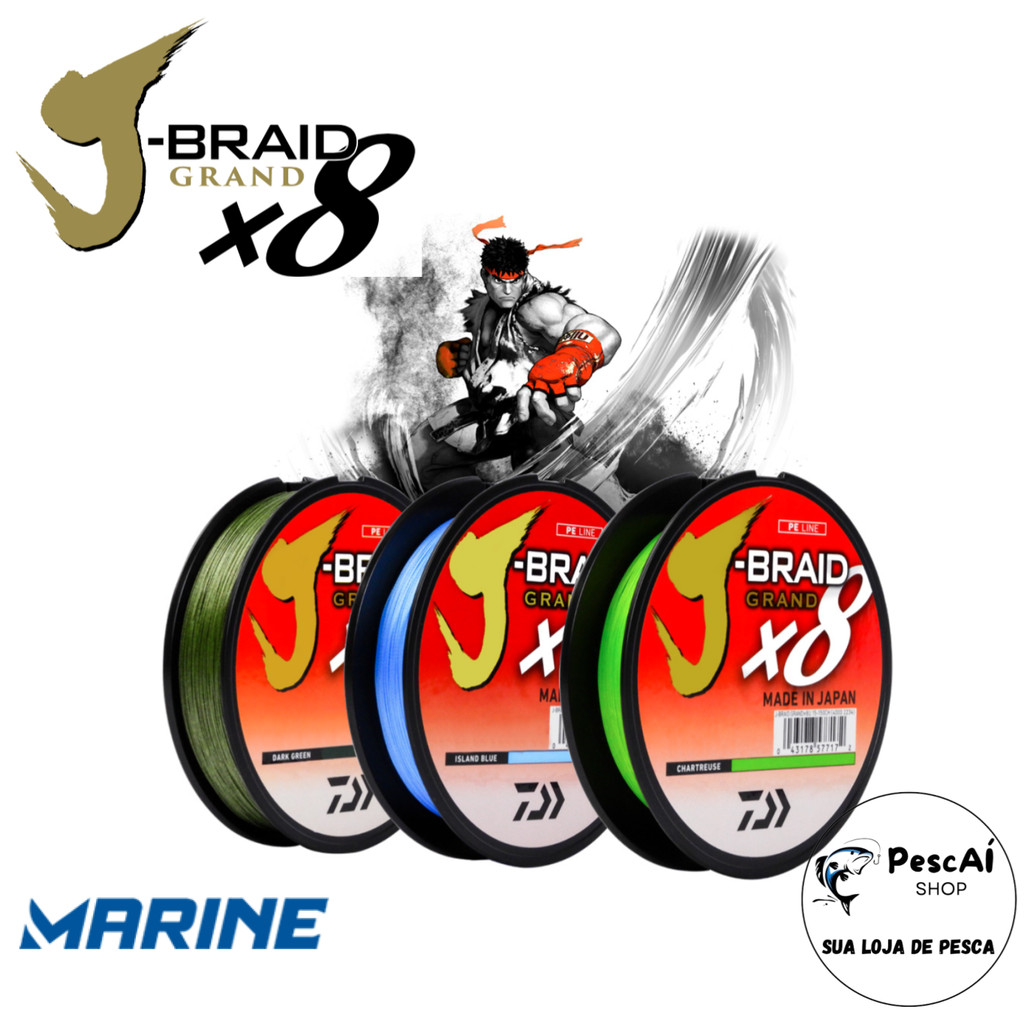 Linha Multifilamento - J Braid X8 Grand - Daiwa - 8X - 270 Metros