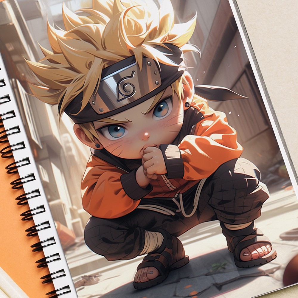 Adesivo para Capa de Caderno Naruto (21x30cm) Capa Decorativa Caderno Personalizada Anime