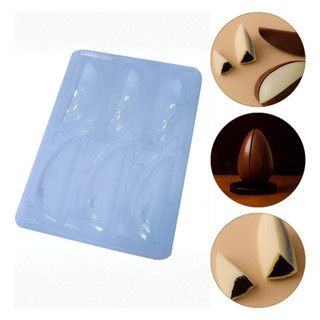 Forma Silicone Ovo De Páscoa Em Fatias | 6 Partes Bwb Transparente em Oferta na Shopee