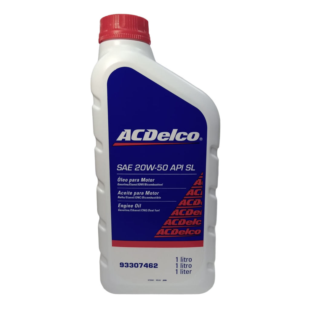 Óleo Lubrificante do Motor ACDelco SAE 20W50 API SL Mineral 1L em Oferta na Shopee
