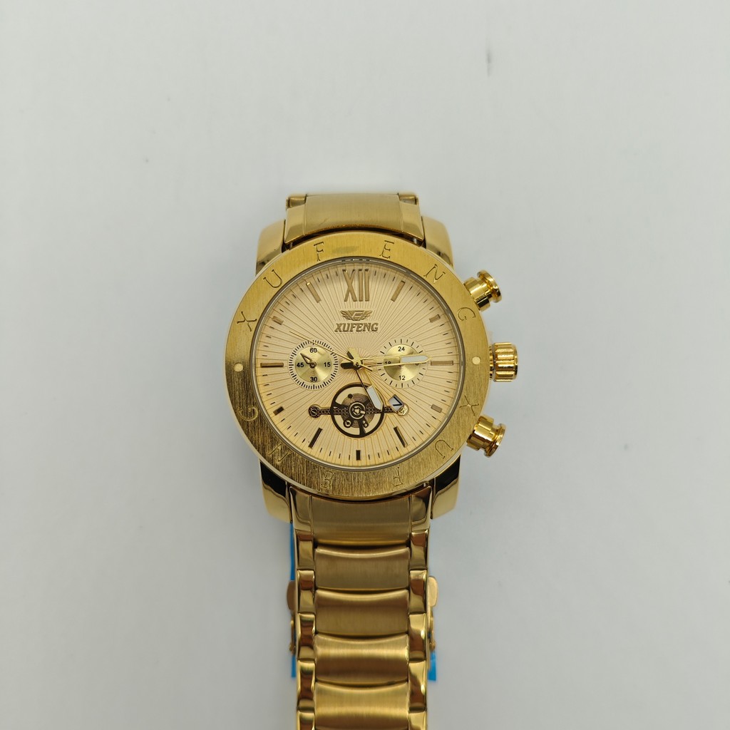 Relógio Xufeng metal masculino à prova d'agua original presente resistente social da moda