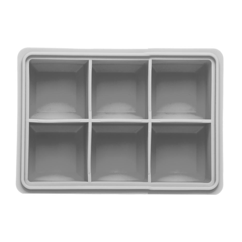Forma para Gelo 6 Cubos 16,5cm x 13cm x 5,5cm Cinza Silicone em Oferta na Shopee