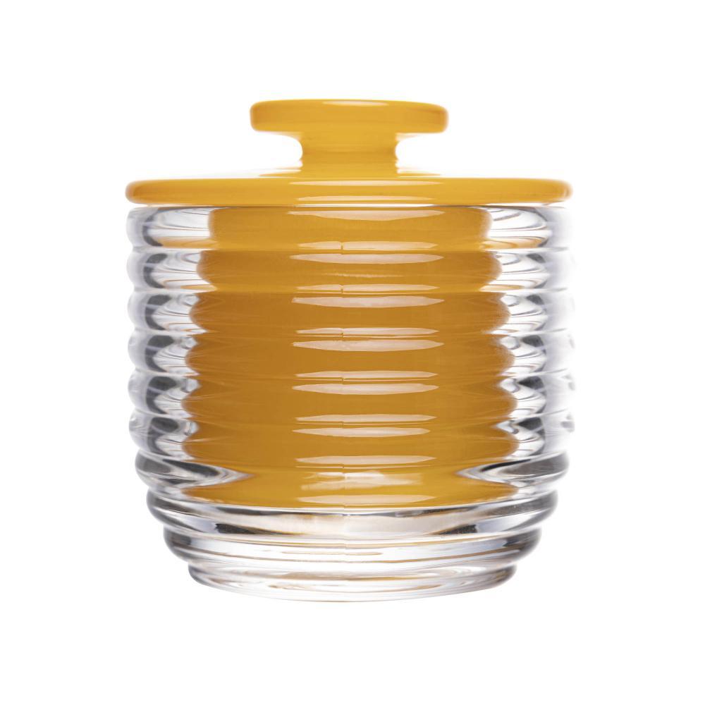 Manteigueira Francesa Lyor Colméia de Vidro Amarela 9,5 x 8 em Oferta na Shopee