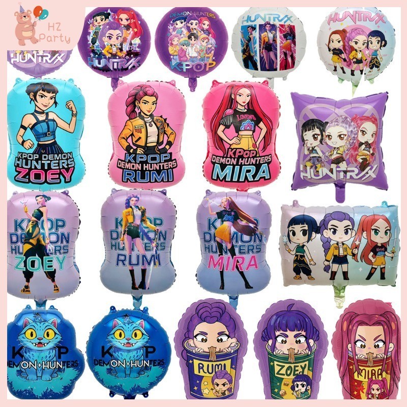 2026 Desenho Animado Anime Kpop Bruxa Caça ZOER Tema Filme De Alumínio Balão Festa De Aniversário Chá De Bebê Decoração em Oferta na Shopee