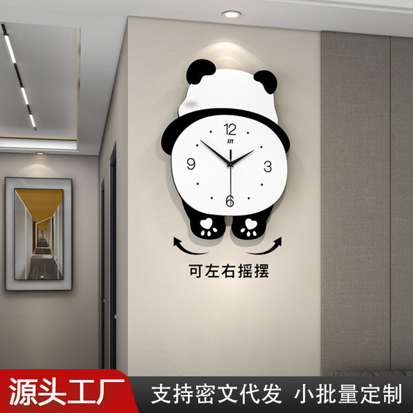 relogio de parede grande relogio de parede cozinha relogio de parede Criativo Panda relógio de parede sala de estar High
