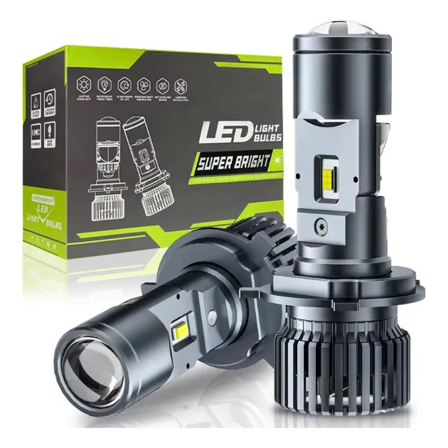 Par Ultra Led Lampada Mini Projetor H4 Canhão 200w 30000lm