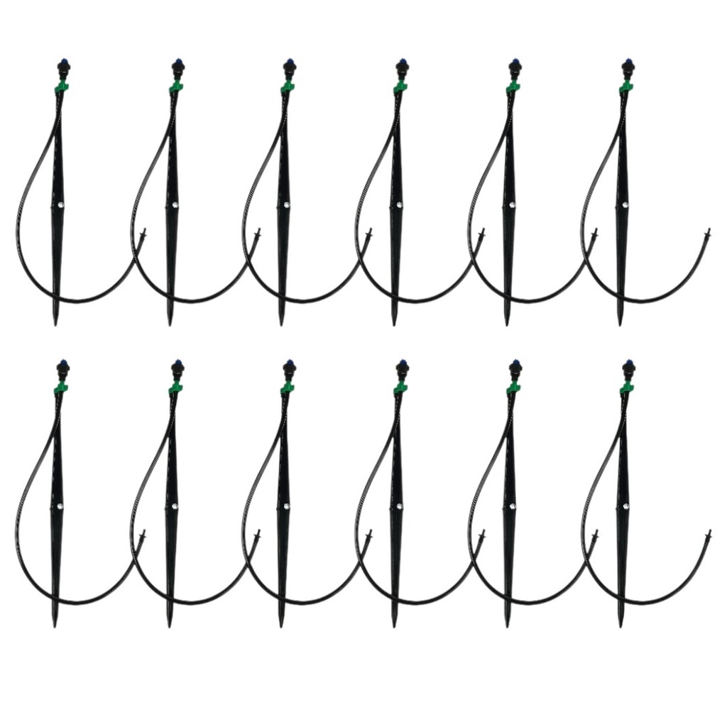 Kit Irrigação Gotejador Ga4 Agrojet + Microtubo Haste 10 Unid