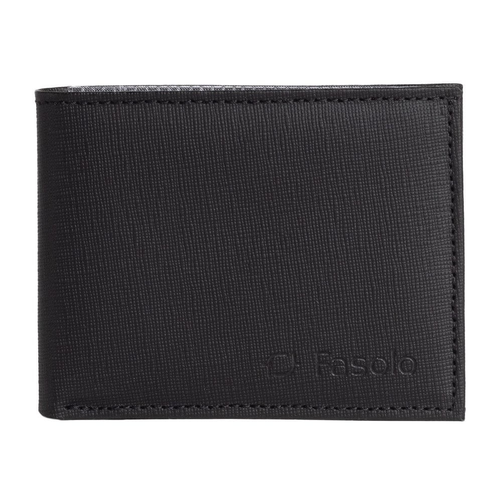 Carteira Masculina Fasolo em Couro K740076 Preto