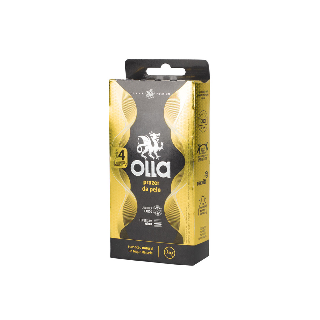 Preservativo Sem Látex - 4 unidades | Olla Prazer da Pele