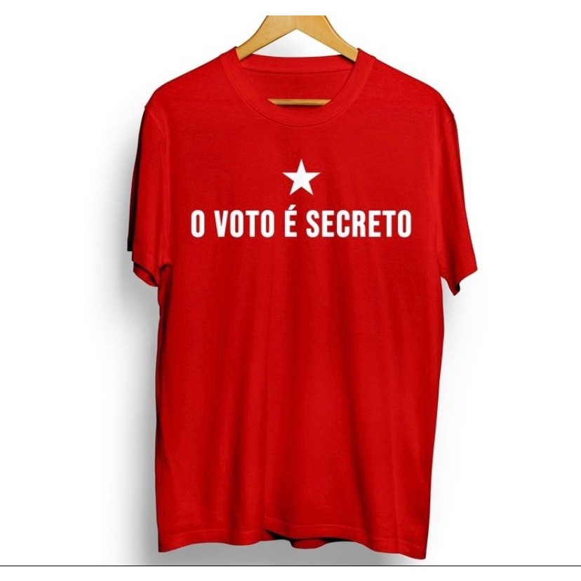 Camisa Unissex Personalizada Voto secreto 100% algodão